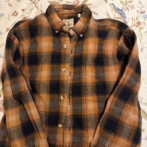 Pendleton Brown and Black Plaid Shirt